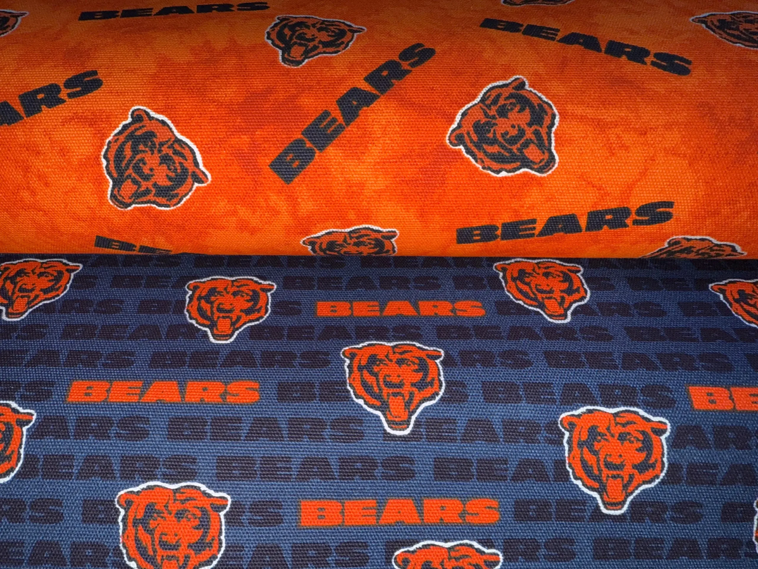 Chicago Bears Canvas Fabric - Vintage Style