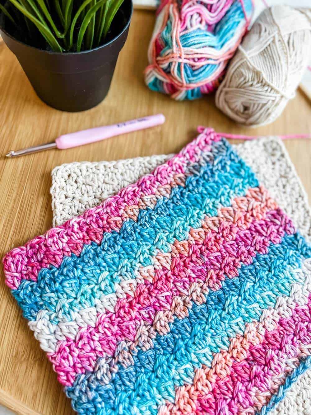 Cotton Blend Dishcloth Yarn