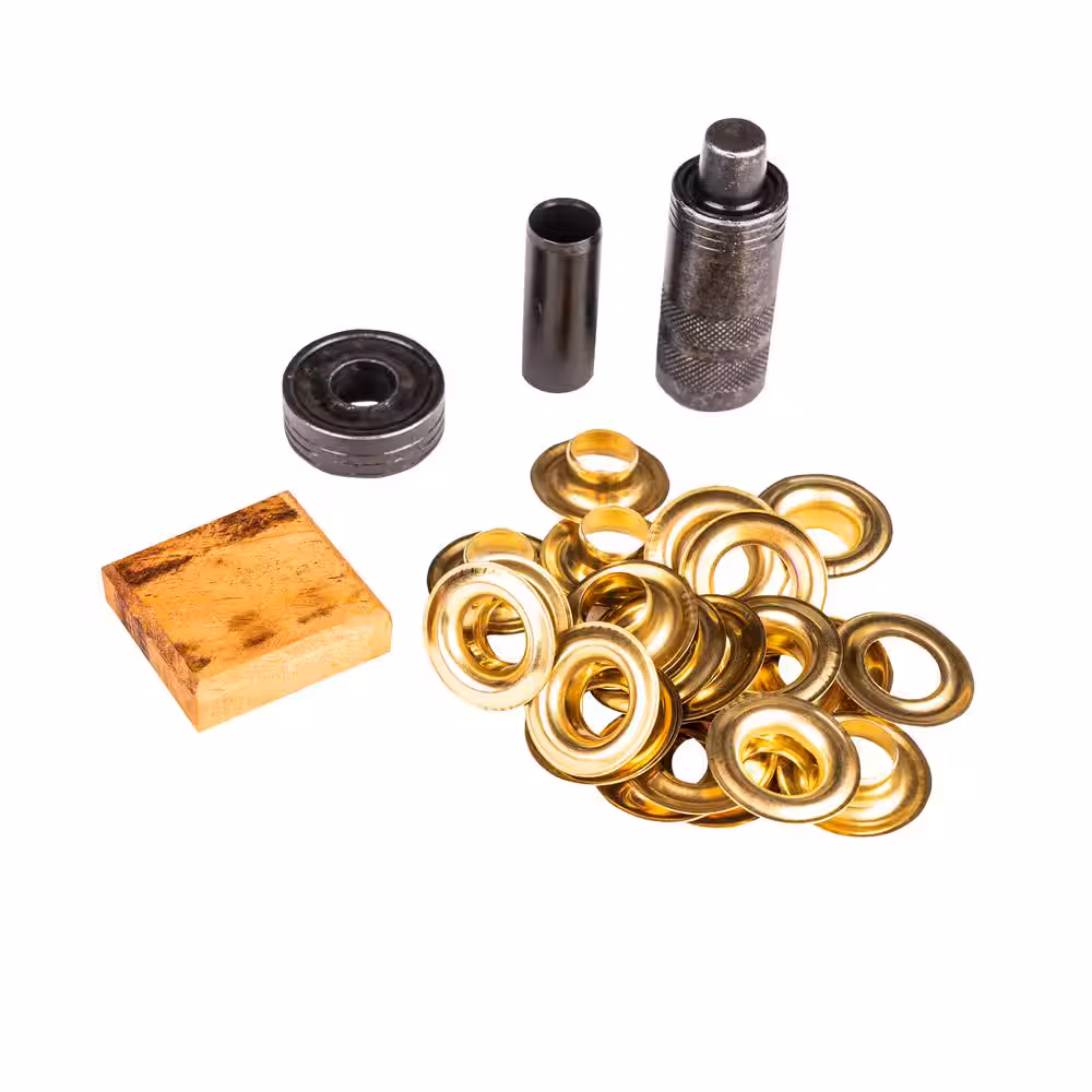 Heavy-Duty Brass Grommets Set