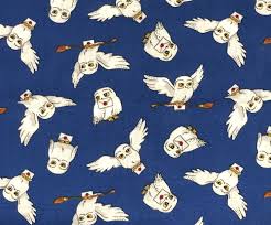 Hedwig and Owl Post Fabric