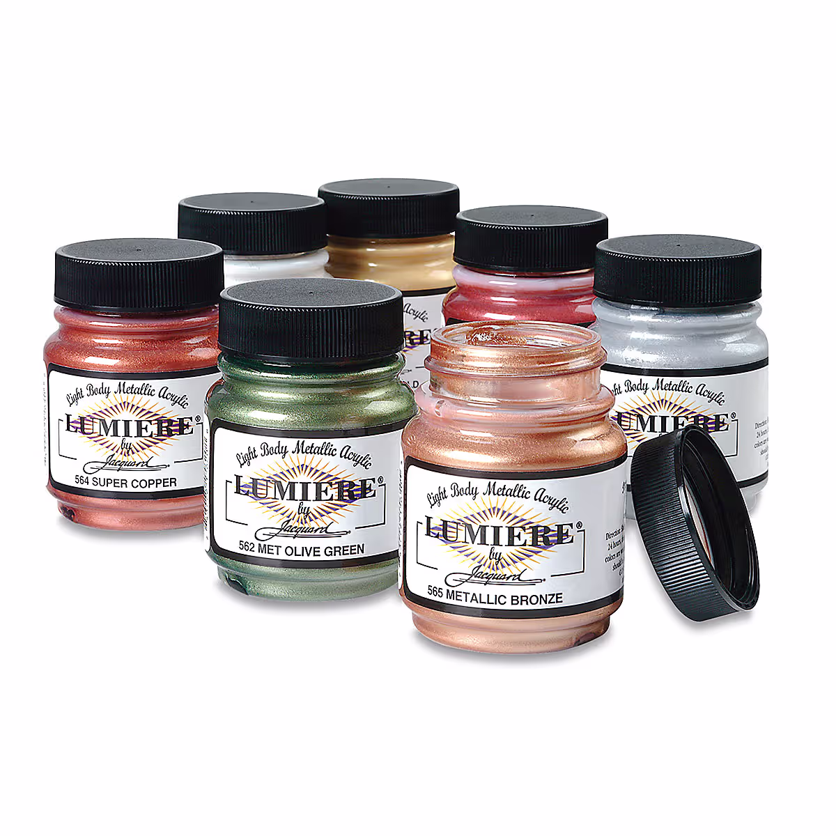 Jacquard Lumiere Metallic Fabric Paint - Phosphorescent