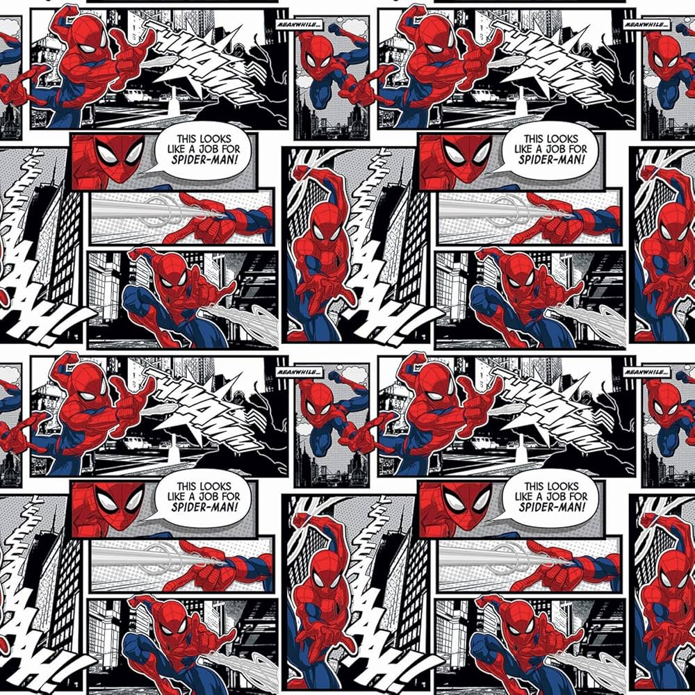 Marvel Comic Book Panel Fabric