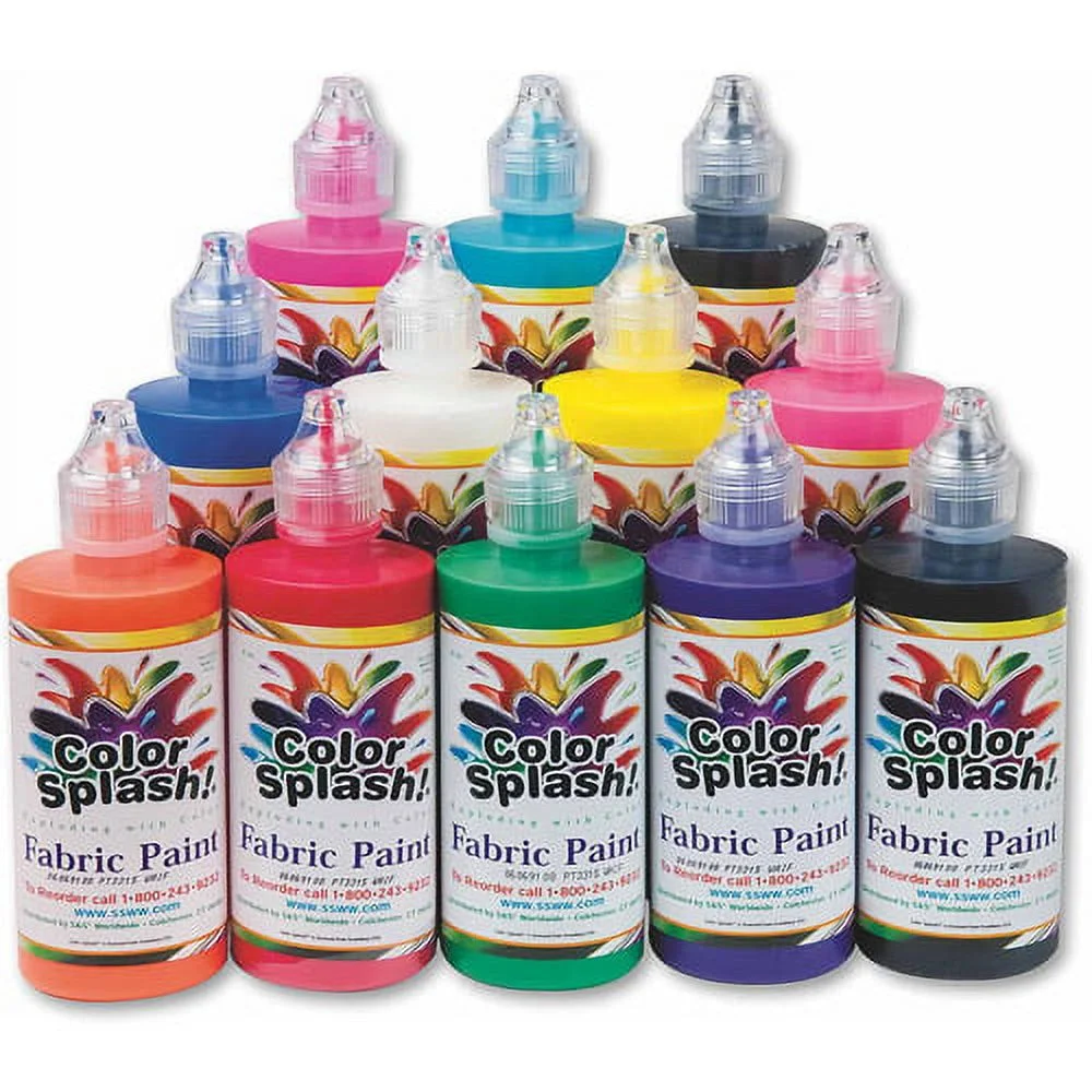 Metallic Neon Fabric Paint Collection