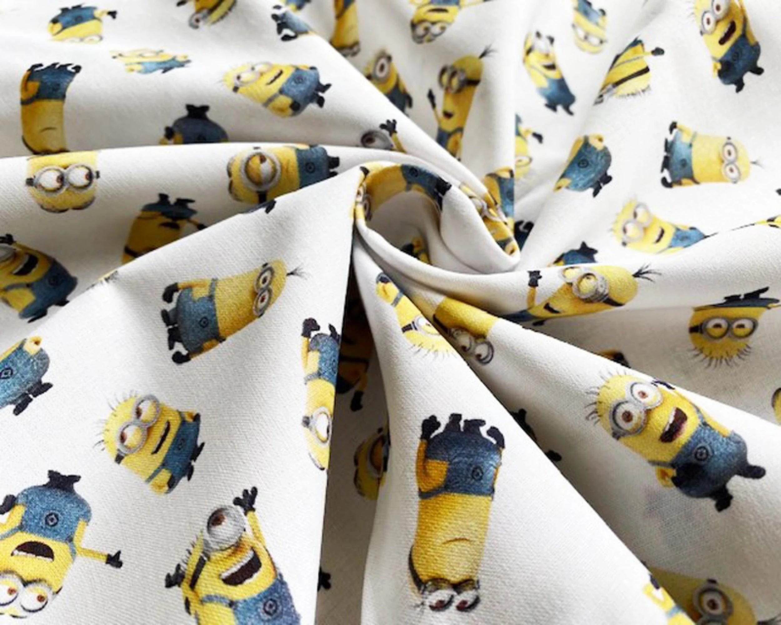 Minions All Over Print Cotton Fabric