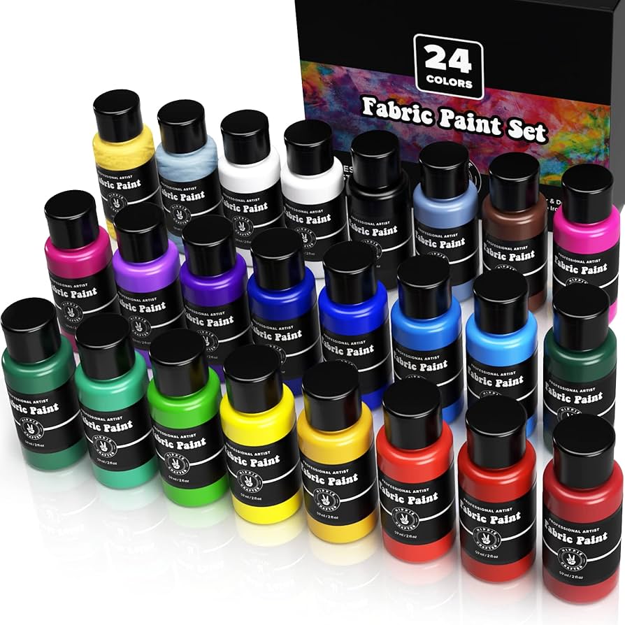 Premium Permanent Acrylic Fabric Paint Set