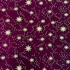 Shimmer Stars Polyester Blend Fabric