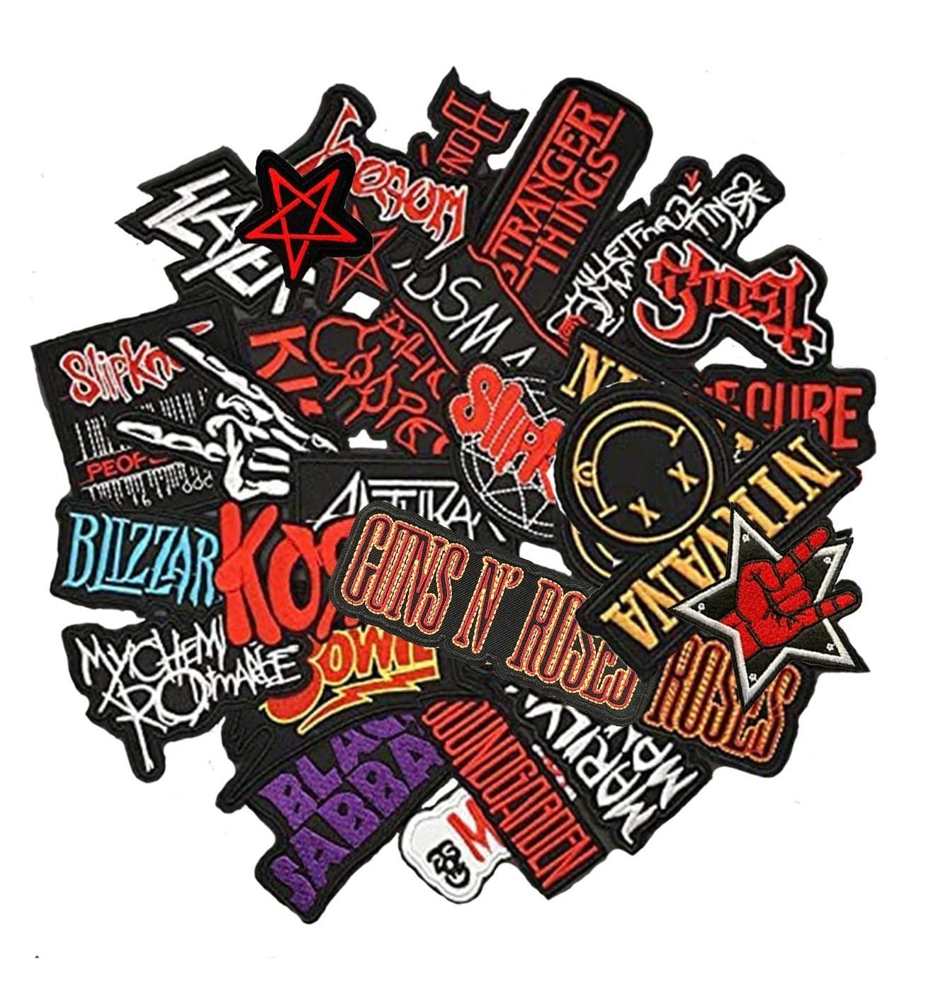Vintage Band Logo Iron-On Patches